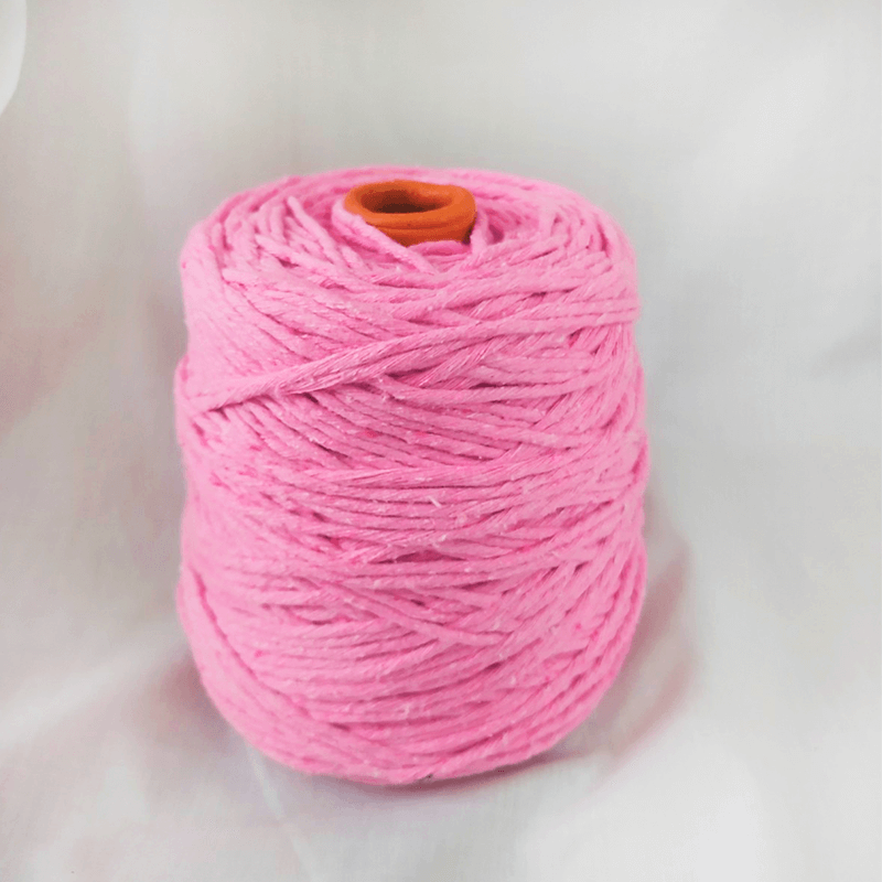 Hilaza de Algodón 3mm Rosa Chicle