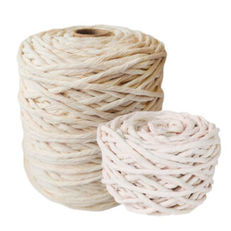 Hilaza de Algodón 4mm Crudo para Macramé