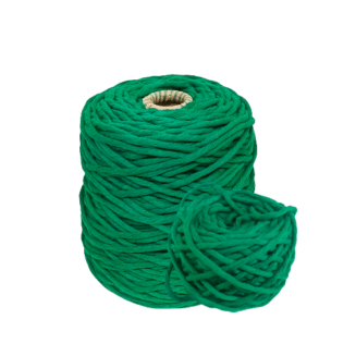 Hilaza Premium 4mm Verde Esmeralda para Macramé